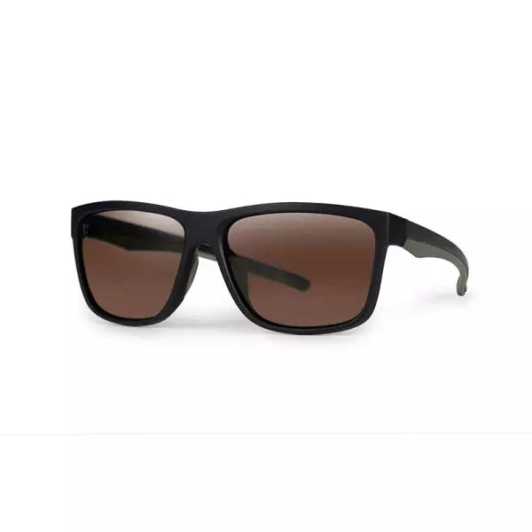 Fox Collection Sunglasses Black/Green Brown Lens