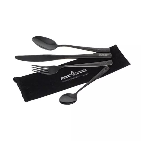 Fox Cookware Black Stainless Cutlery Set