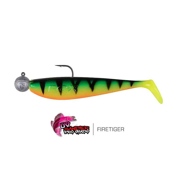 Fox Rage Ultra UV Zander Pro Shad 12cm Firetiger