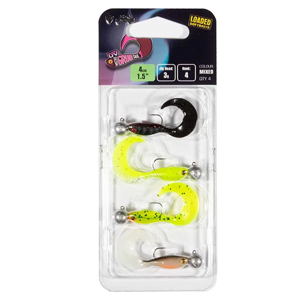 Fox Rage Ultra UV Micro Grub Tail Loaded Softbaits Pack 2