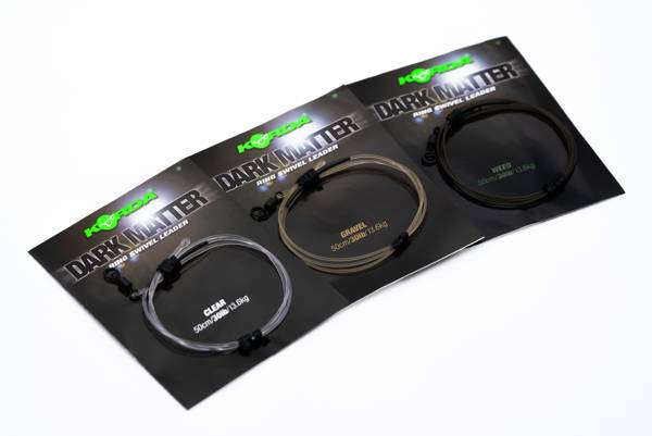 Korda Dark Matter 30lb Leader with QC Swivel 30cm or 50cm