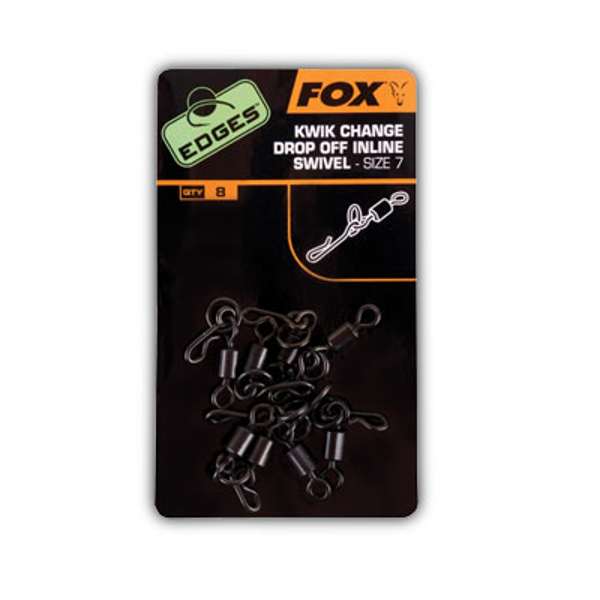 Fox Edges In-line Lead Kwik Change Swivels Size 7