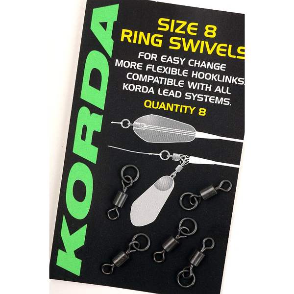 korda size 8 ring swivels