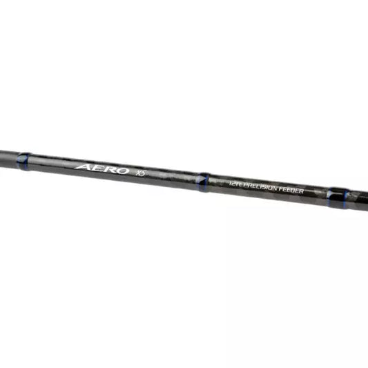 Fishing rod with 'Aero' branding on a white background
