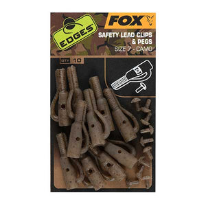 Fox Edges Camo Safety Lead Clips and Pegs