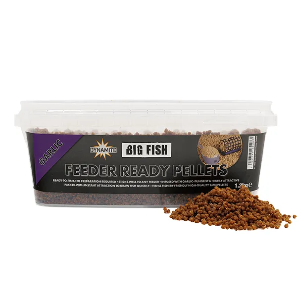 Dynamite Baits Big Fiosh Feeder Ready Pellets Garlic