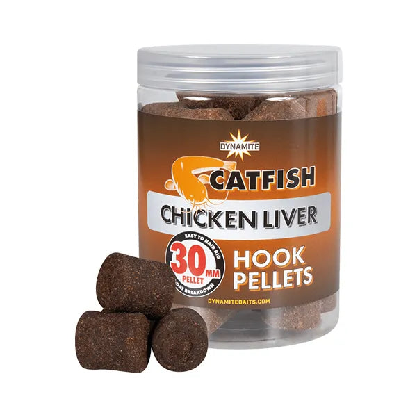 Dynamite Baits Chicken Liver Catfish Pellets 30mm