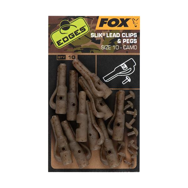 Fox Camo Slik Lead Clips S 10