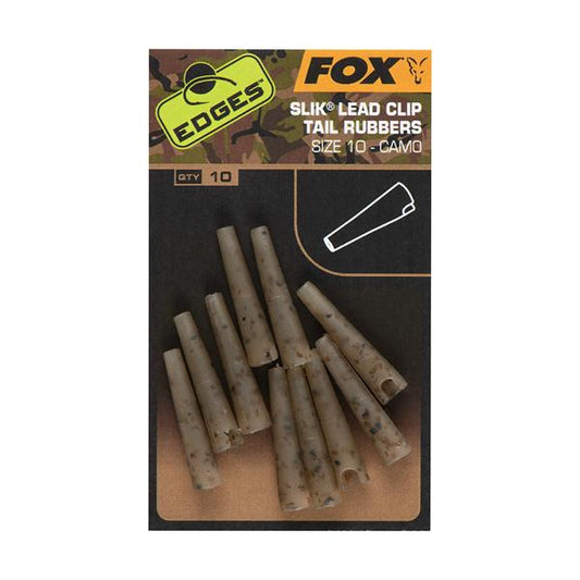 Fox Camo Slik Lead Clip Tail Rubbers S 10