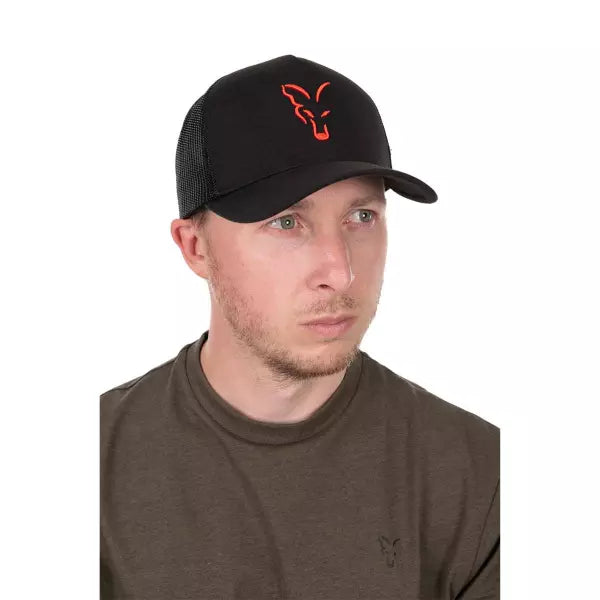 Fox Trucker Cap Black and Orange