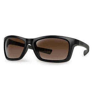 Fox Collection Green/Black Sunglasses Polarised Brown Lens
