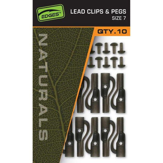 Fox Edges Naturals Size 7 Lead Clip