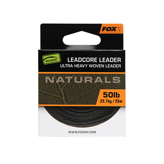 Fox Naturals Leadcore Leader 50lb 25m