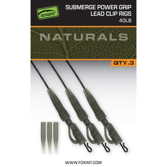 Fox Naturals Submerge Power Grip Lead Clip Leaders