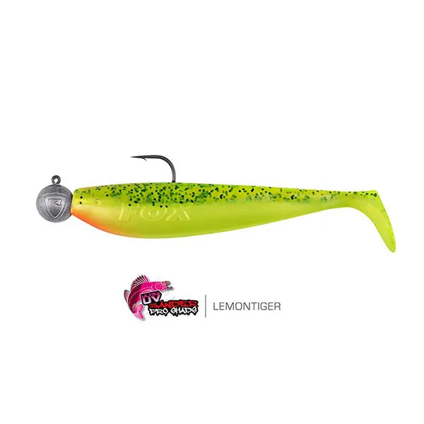 Fox Rage Loaded Ultra UV Pro Shads 12cm Lemon Tiger