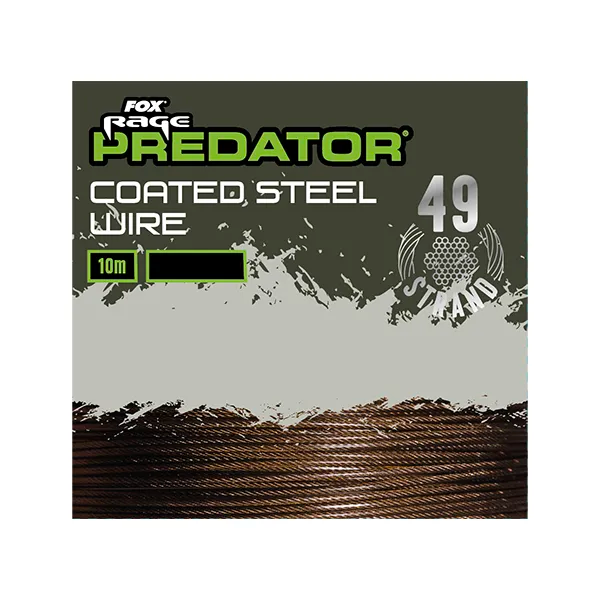 Fox Rage predator Coated Steel Pike Wire 49 Strand