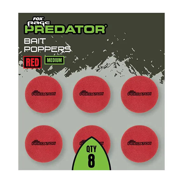 Fox Rage Predator Bait Poppers Red