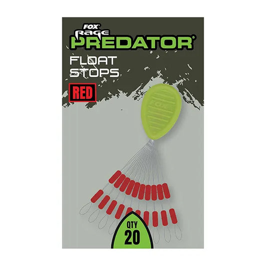 Fox rage Predator Float Stops Red