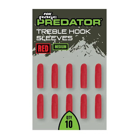 Fox Rage Predator Red Treble Hook Sleeves