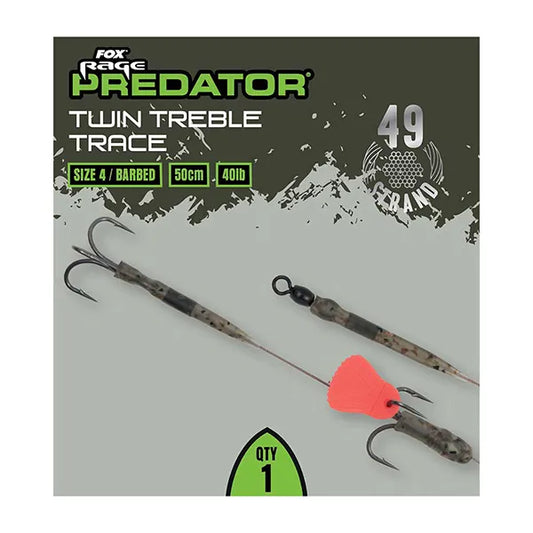 Fox Rage Predator Twin Treble Pike Trace