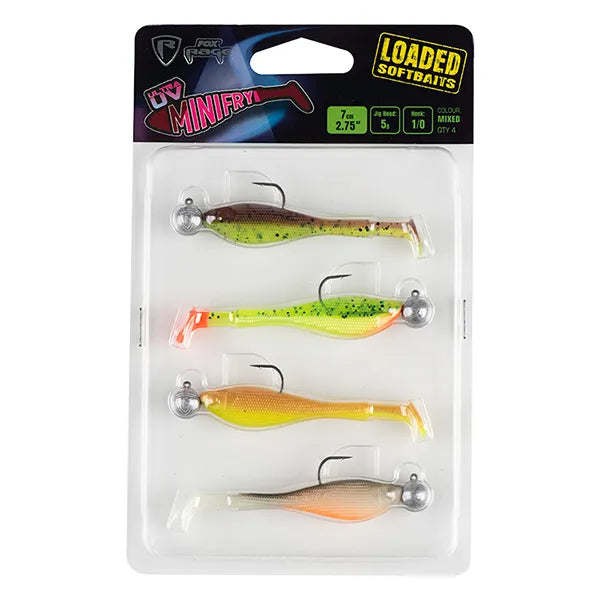 Fox Rage Ultra UV Loaded Mini Fry 7cm Pack 2