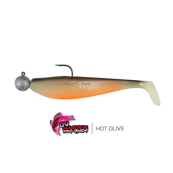 Fox Rage Ultra UV Zander Pro Shad 12cm Hot Olive