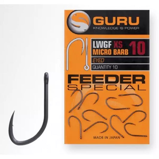 Guru Feeder Special XS Barbed Eyed Hooks