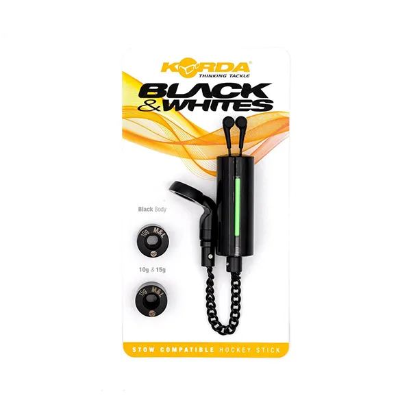 Korda Black & White Bobbins Black