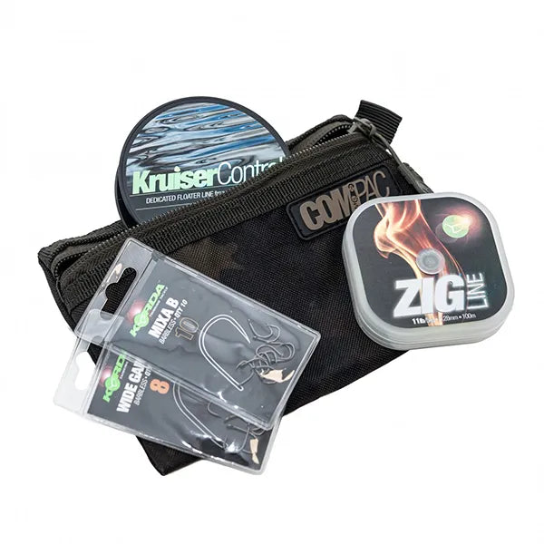 Korda Compac Wallets Dark Kamo In Use