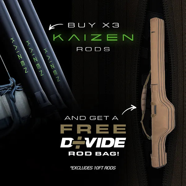 Buy x Kaizen Green Rods and Get a Free 5 Rod Divide Bag