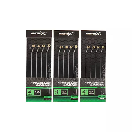 Matrix X Power Carp Band Rigs 4"