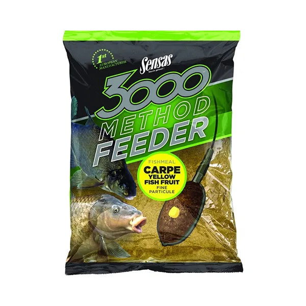 Sensas 3000 Method Feeder Groundbait Yellow Fish & Fruit