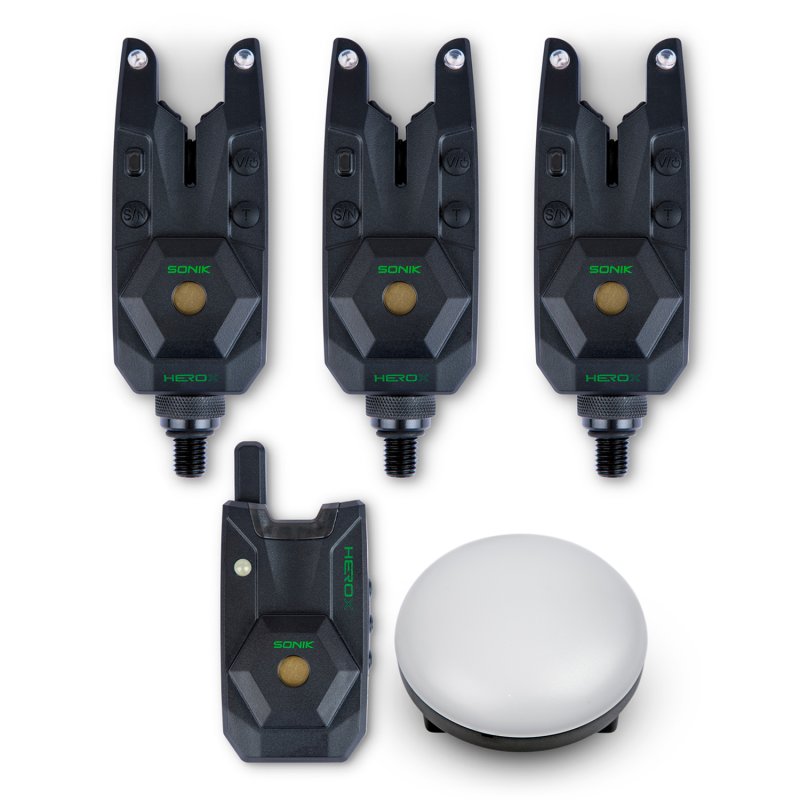 Sonik Herox 3 Rod Bite Alarm Set
