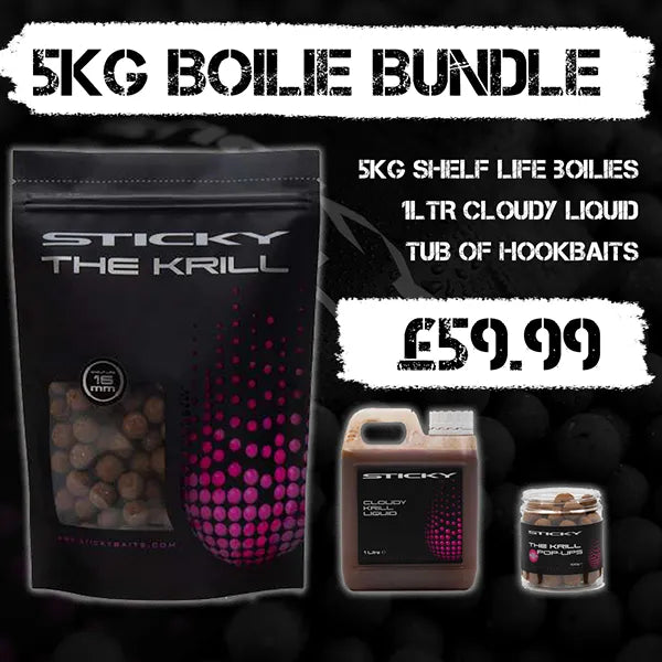 Sticky Baits Krill 5kg Boilie Bundle
