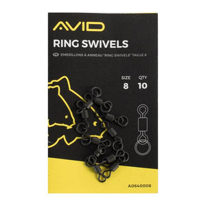 Avid Carp Ring Swivels Size 8