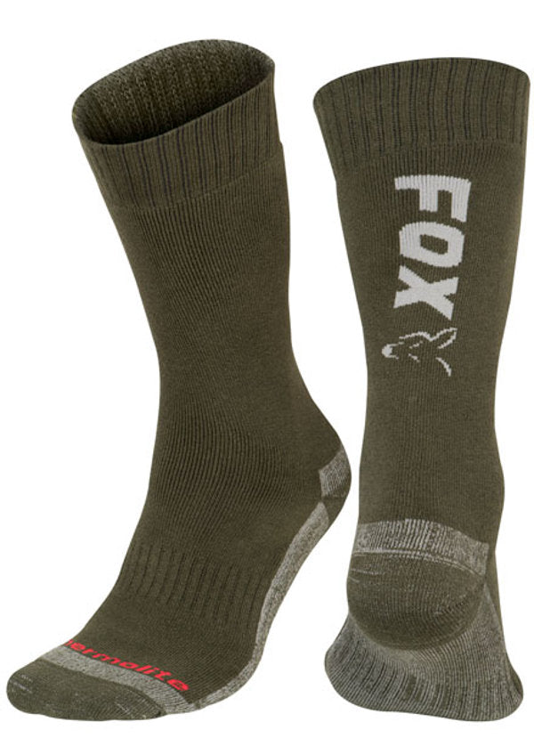 Fox Green Silver Thermolite Long Socks