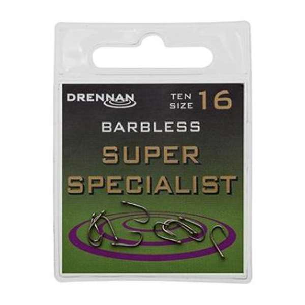 Drennan Super Specialist Barbless Hooks