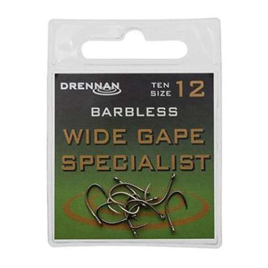 Drennan Wide Gape Specialist Barbless Hooks