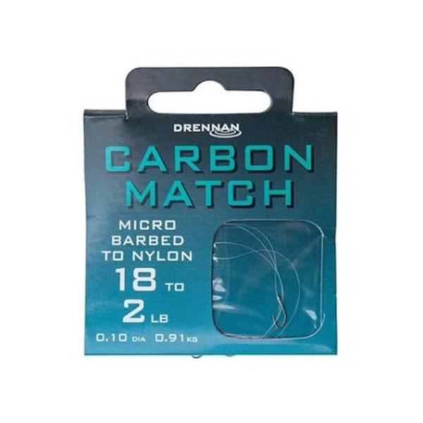Drennan Carbon Match Barbed Hooks to Nylon