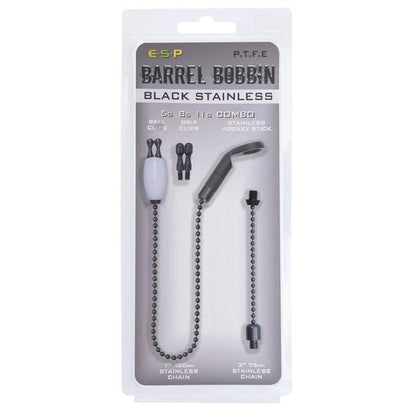 ESP Barrel Bobbins Black Stainless White