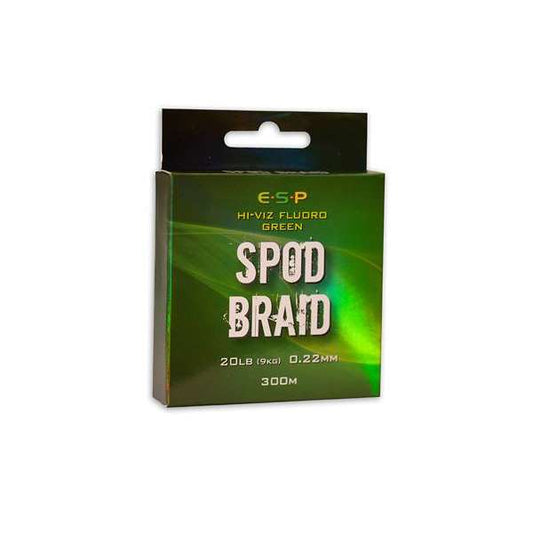 ESP Spod braid 20lb Hi-Viz Fluoro Green