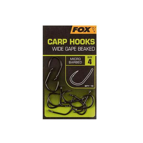 Fox Carp Hooks Wide Gape Beaked