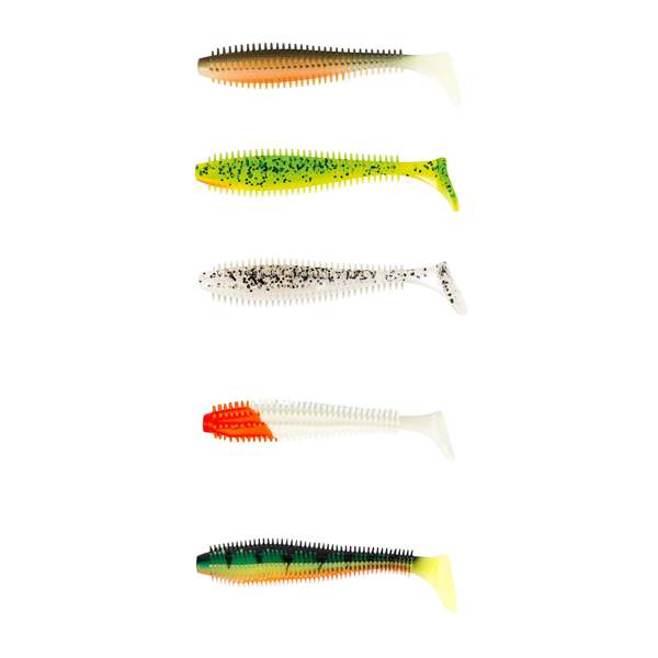 Fox Rage Spikey Shad 9cm Mixed 5 Pack Dropshot Jigging Lures