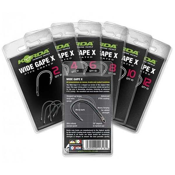 Korda Wide Gape X Hook Barbed