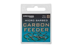 Drennan Spade End Carbon Feeder Barbed Hooks
