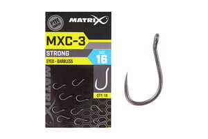 Matrix MXC-3 Strong Eyed Barbless Hooks
