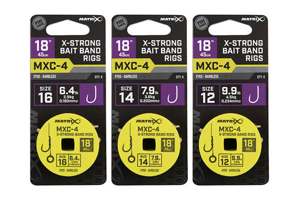 Matrix X Strong Bait Band Rigs MXC-4 18in
