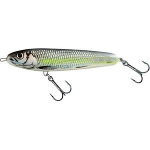 Salmo Sweeper 14cm Glide Bait Lure Silver Chartreuse Shad