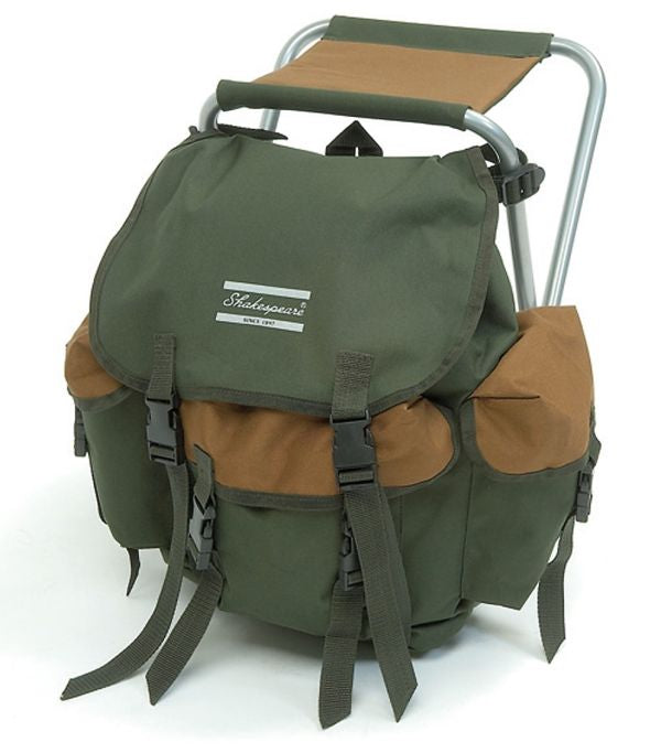 shakespeare fishing stool backpack