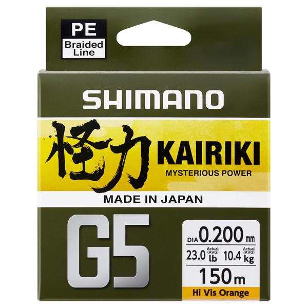 Shimano Kairiki Orange Braid 150m